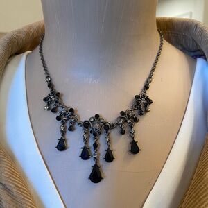 VCLM Vintage Art Deco Black Necklace